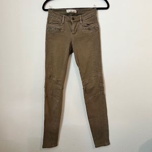 H&M Army Green Skinny Pants